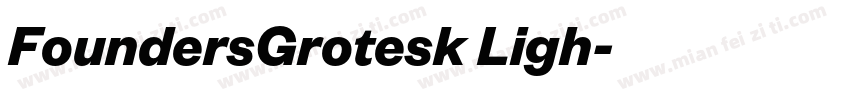 FoundersGrotesk Ligh字体转换